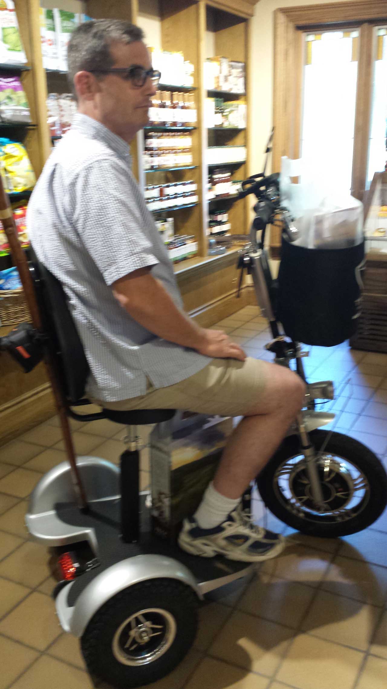 A Scooter in the Biltmore Wine Shop