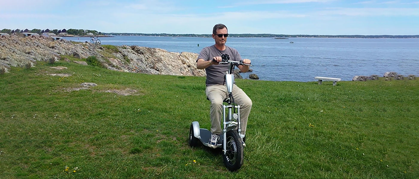 Triad Scooter by the Ocean